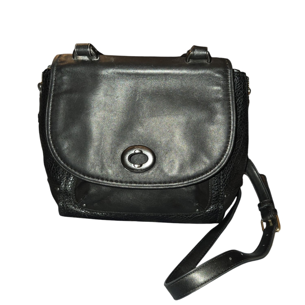 Coach Faye Convertible Pebbled Leather Backpack Crossbody Tophandle Bag Purse